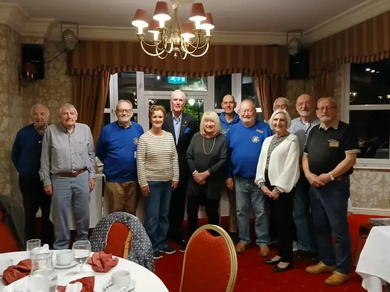 The teams assembled after a great night